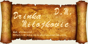 Drinka Milojković vizit kartica